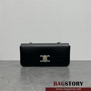 셀린느 샤이니 가죽 트리오페 숄더백 197413