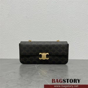 셀린느 샤이니 가죽 트리오페 숄더백 197413