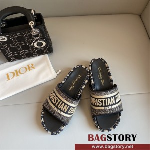 디올 DIOR 힐 샌들 슬리퍼