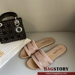 디올 DIOR 힐 샌들 슬리퍼