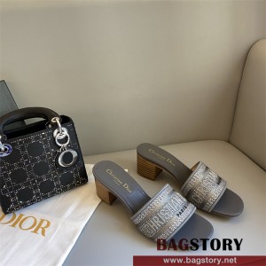 디올 DIOR 힐 샌들 슬리퍼