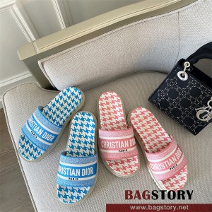 디올 DIOR 힐 샌들 슬리퍼