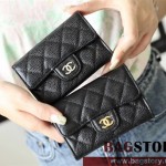 샤넬 CHANEL 클래식 캐비어 카드지갑