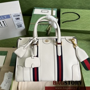 구찌 GUCCI 바울레토 캔버스 미디엄 탑 핸들백 715666