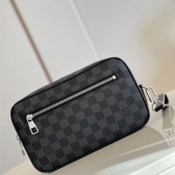 루이비통 Louis Vuitton 모노그램 다미에 마카사르 카사이 클러치 맨스백N41664