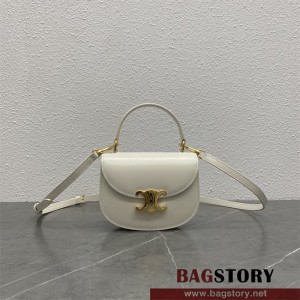 셀린느 CELINE 틴 베사체 트리옴페 샤이니 카프스킨 탑핸들백  101063