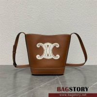 셀린느 트리오페 송아지가죽 버킷백 198243