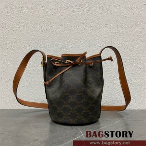 셀린느 CELINE  트리오페 드로우스트링 버킷백  191142