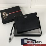 프라다 PRADA   빈티지 카프스킨 사피아노 클러치백 2NE009
