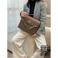 에르메스 HERMES 켈리백 Kelly Togo가죽 금장 은장 34cm