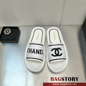샤넬 CHANEL 힐 샌들 슬리퍼