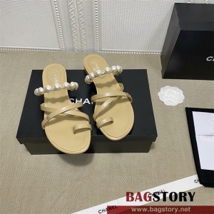 샤넬 CHANEL 힐 샌들 슬리퍼