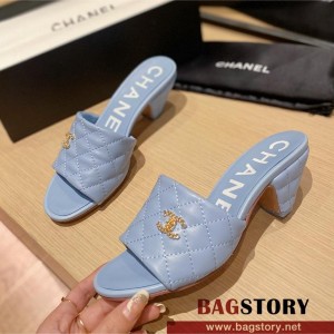 샤넬 CHANEL  힐 샌들 슬리퍼