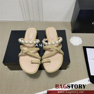 샤넬 CHANEL 힐 샌들 슬리퍼