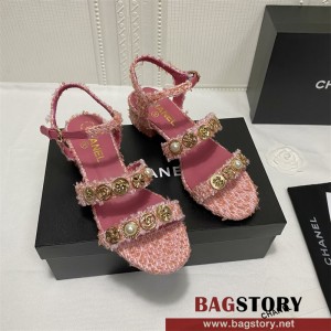 샤넬 CHANEL 힐 샌들 슬리퍼