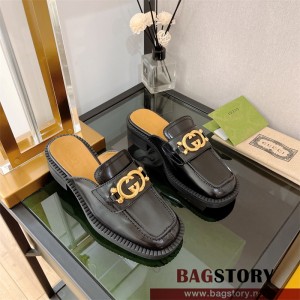 구찌 GUCCI  힐 샌들 슬리퍼