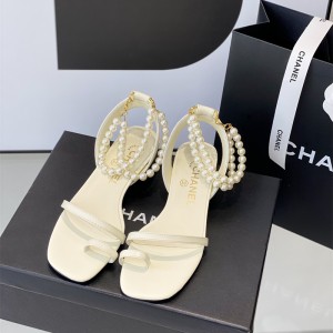 샤넬 CHANEL 힐 샌들 슬리퍼