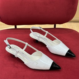 샤넬 CHANEL 힐 샌들 슬리퍼 2.5cm