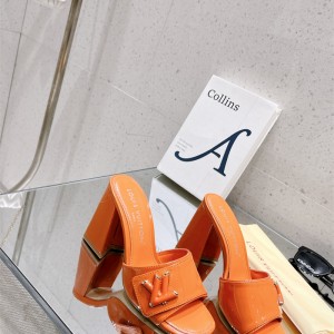 루이비통 LV 힐 샌들 슬리퍼 10cm