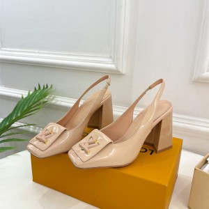 루이비통 LV 힐 샌들 슬리퍼 8.5cm