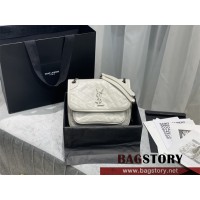 입생로랑 YSL 633151 22CM 니키 크링클 레더 숄더백