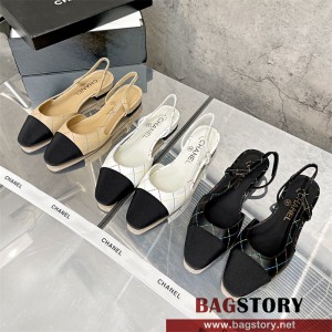 샤넬 CHANEL 힐 샌들 슬리퍼 여성용 3cm