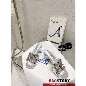 프라다 PRADA 힐 샌들 슬리퍼 여성용 7cm