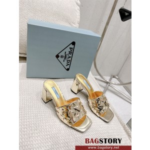 프라다 PRADA 힐 샌들 슬리퍼 여성용 7cm