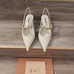 미우미우 MIUMIU 힐 샌들 슬리퍼 5cm