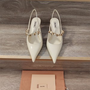 미우미우 MIUMIU 힐 샌들 슬리퍼 5cm