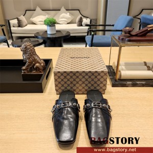 발렌시아가 BALENCIAGA 힐 샌들 슬리퍼