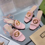 구찌 GUCCI 힐 샌들 슬리퍼 7cm