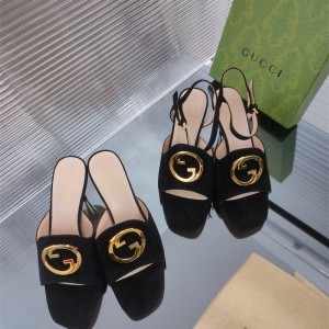 구찌 GUCCI 힐 샌들 슬리퍼 7cm