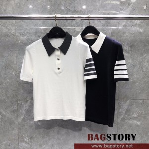 톰브라운 THOM BROWNE 니트 반팔티