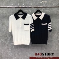 톰브라운 THOM BROWNE 니트 반팔티