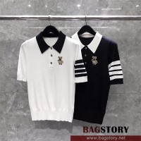 톰브라운 THOM BROWNE 니트 반팔티