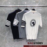 톰브라운 THOM BROWNE 니트 반팔티