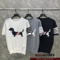 톰브라운 THOM BROWNE 니트 반팔티