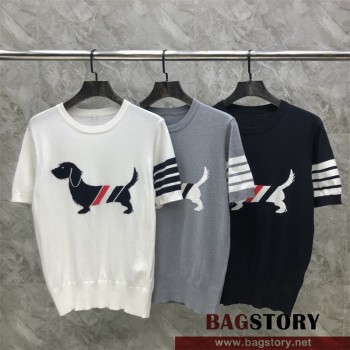 톰브라운 THOM BROWNE 니트 반팔티