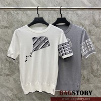 톰브라운 THOM BROWNE 니트 반팔티