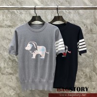 톰브라운 THOM BROWNE 니트 반팔티