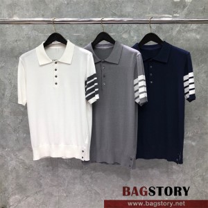 톰브라운 THOM BROWNE 니트 반팔티