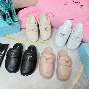 프라다 PRADA 힐 샌들 슬리퍼