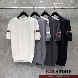 톰브라운 THOM BROWNE 니트 반팔티