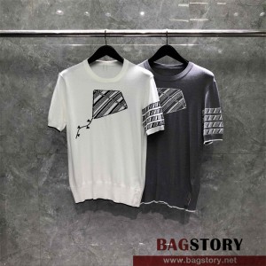 톰브라운 THOM BROWNE 니트 반팔티