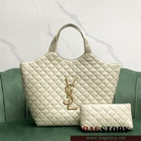 입생로랑 YSL 생로랑   퀼트 램스킨 ICARE 아이케어 맥시 쇼퍼 백 698651