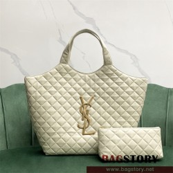 입생로랑 YSL 생로랑   퀼트 램스킨 ICARE 아이케어 맥시 쇼퍼 백 698651