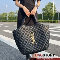 입생로랑 YSL 생로랑 퀼트 램스킨 ICARE 아이케어 맥시 쇼퍼 백 698651