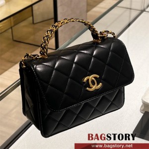 샤넬 CHANEL 핫 신상 23ss  23P 탑핸들 미니 플랩 백 AS3886