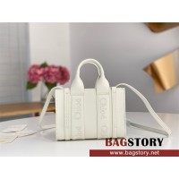 끌로에 Chloe 20cm 우디 스트랩 토트백 미니
